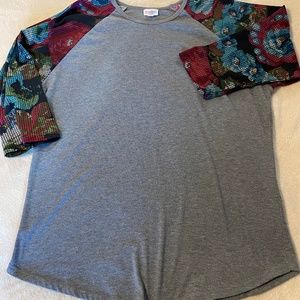 LuLaRoe Casual 3/4 Sleeve Top with a Fun Sleeve Design